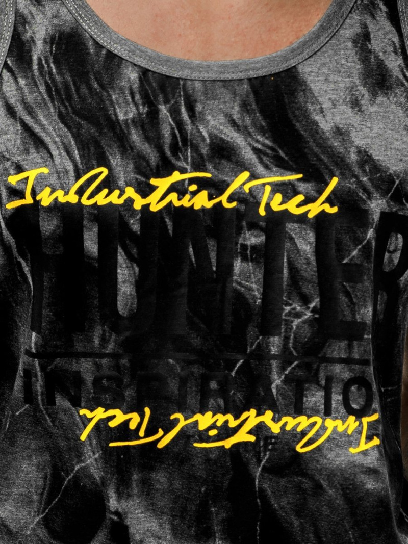 Camiseta sin mangas de hombre grafita OZONEE JS/SS11033Z