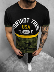 Camiseta de hombre negra OZONEE JS/SS10983Z