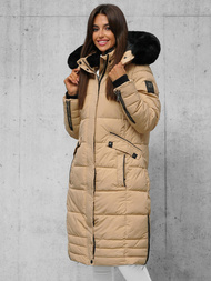 Chaqueta de mujer beige OZONEE O/W377