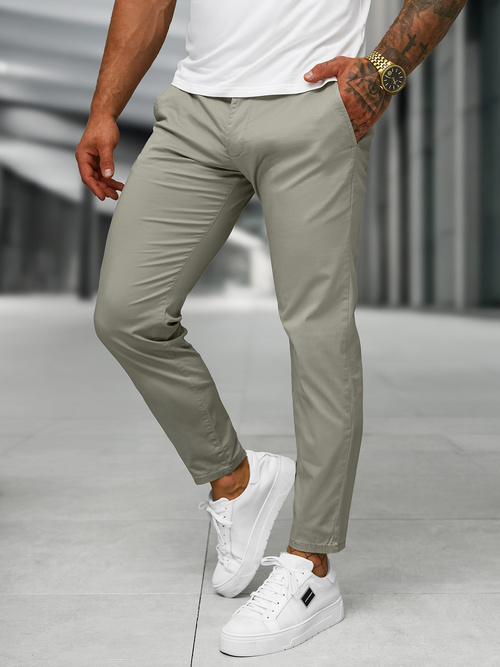 Pantalón de hombre gris OZONEE BL/SK222/5