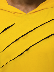 Camiseta de hombre amarillo OZONEE O/1187XZ