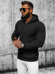 Sudadera de hombre negra OZONEE O/TB2273