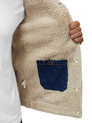 Chaqueta vaquera de hombre azul OZONEE JB/JP1109