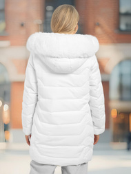 Chaqueta de mujer blanca OZONEE JS/16M9121/281Z