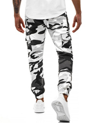 Pantalón jogger de hombre negro-blancos OZONEE A/404