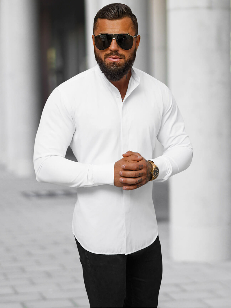 Camisa de hombre blanca OZONEE O/V120