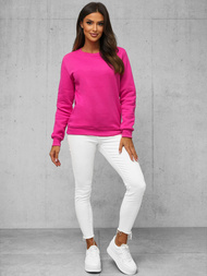 Sudadera de mujer rosa oscuro OZONEE JS/W01Z