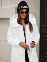 Chaqueta de mujer blanca OZONEE JS/5M3173/281Z