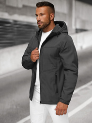Chaqueta softshell para hombre grafito OZONEE JS/27B6523/5