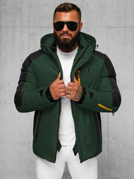 Chaqueta de hombre verde-oscura OZONEE JS/91M9905/136Z