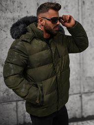 Chaqueta de hombre verde OZONEE JS/27M8109