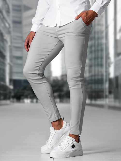 Pantalón chino de hombre gris OZONEE O/P4049Z