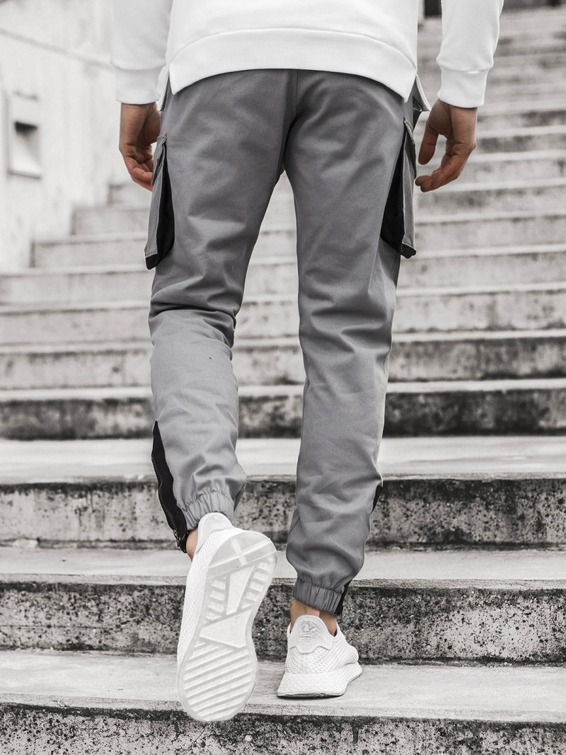 Pantalón jogger de hombre gris OZONEE A/705
