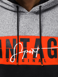 Sudadera de hombre amarillo gris OZONEE JS/KS1911Z