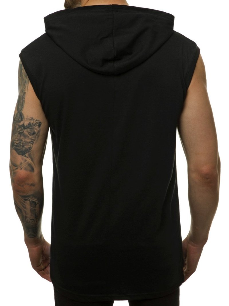 Camiseta sin mangas de hombre negro-amarilla OZONEE MACH/M1211