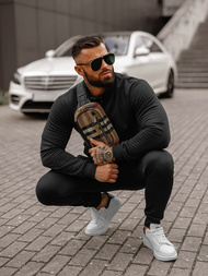 Chándal de hombre negro OZONEE JS/68C10385/3Z