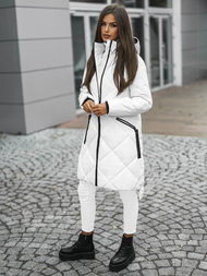 Chaqueta de mujer blanca OZONEE JS/5M3168/281Z