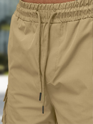 Pantalón corto de hombre beige OZONEE JS/27K6538/6