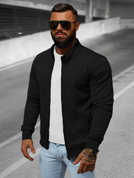 Sudadera de hombre negra OZONEE JS/2002Z