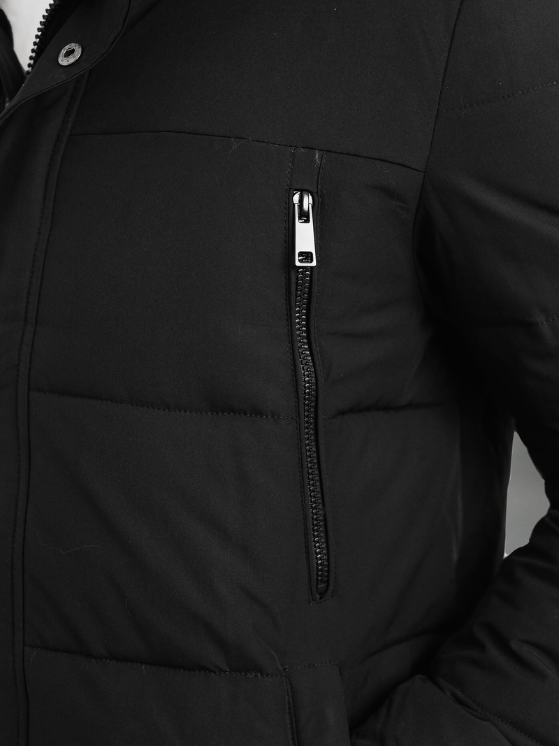 Chaqueta de invierno de hombre negra OZONEE JS/25M9803/392