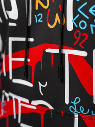 Sudadera de hombre negra OZONEE JS/8B1233/3