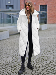 Chaqueta de mujer blanca OZONEE JS/5M3173/281Z