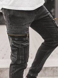 Vaqueros jogger de hombre negras OZONEE G/1081