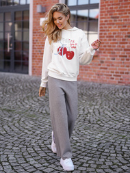 Sudadera de mujer blanca OZONEE JS/8B856/1