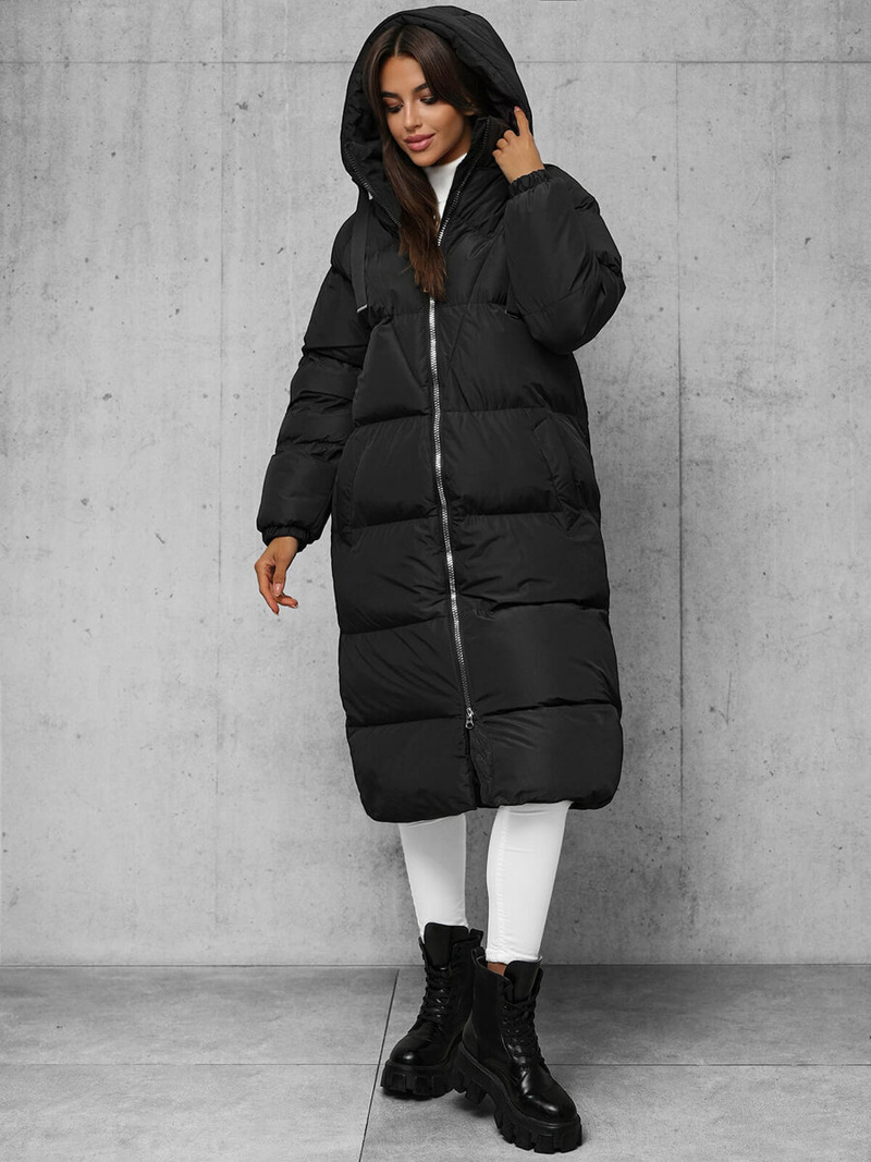 Chaqueta de mujer negra OZONEE JS/5M3163/392Z