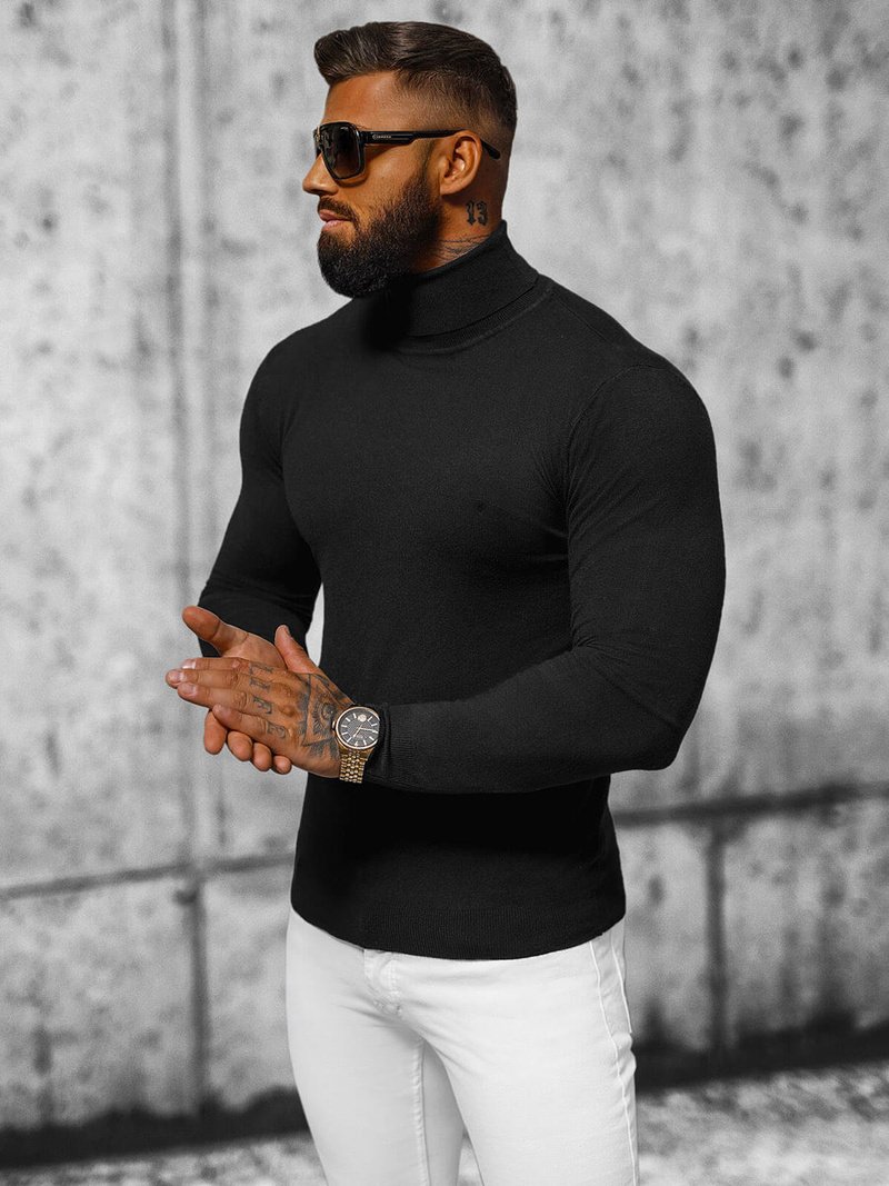 Jersey de hombre negro OZONEE NB/MMB600/4Z