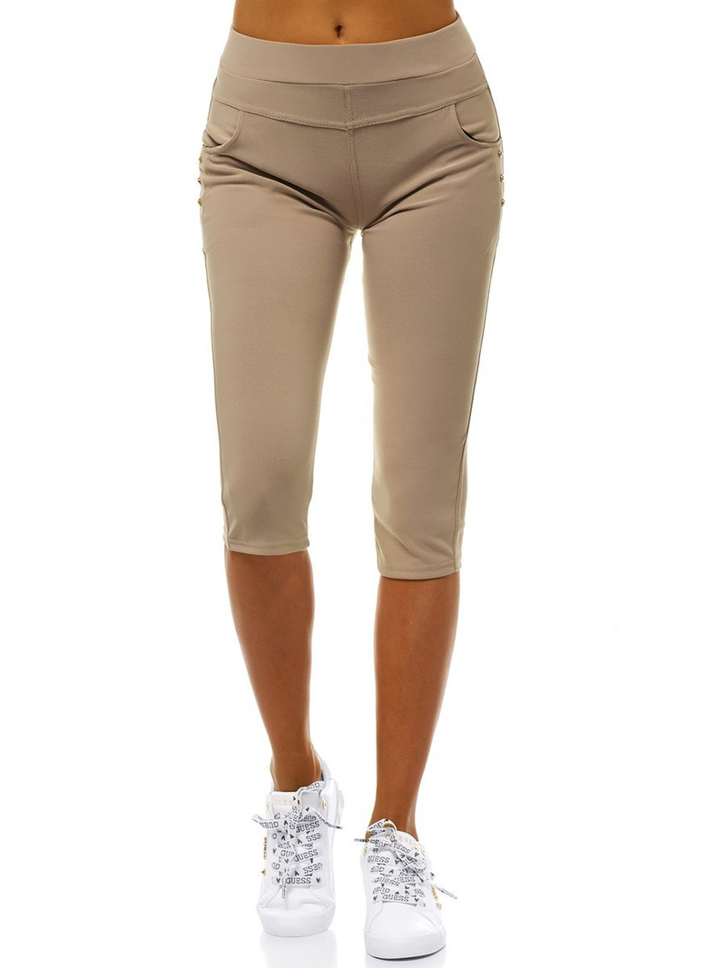 Leggings para mujer beige OZONEE JS/1041/A8