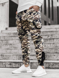 Pantalón jogger de hombre beige-camuflaje OZONEE A/705