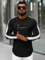 Sudadera de hombre negra OZONEE O/D7197Z
