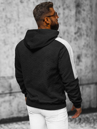 Sudadera de hombre negra OZONEE JS/3B572