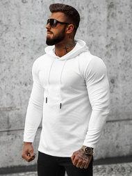 Sudadera de hombre blanca OZONEE O/D7249