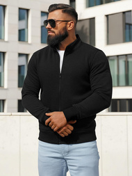 Sudadera de hombre negra OZONEE JS/2002Z