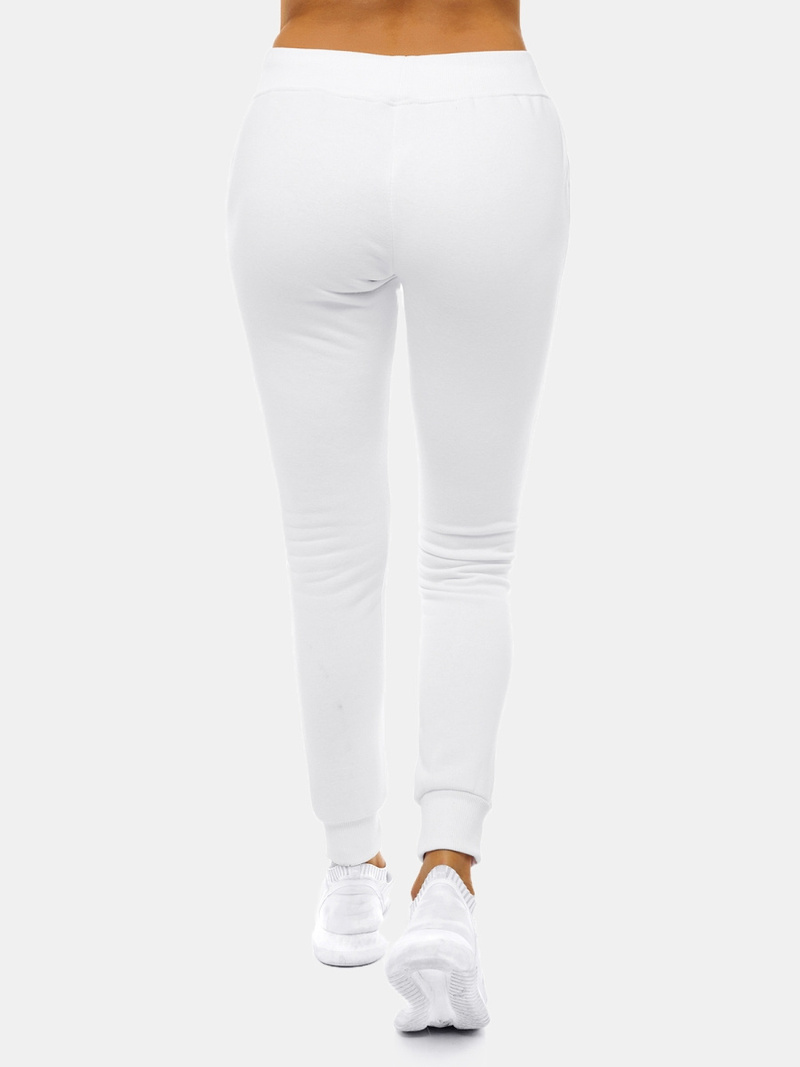 Pantalón de chándal para mujer blancos OZONEE JS/CK01