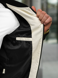 Chaqueta de cuero de hombre crudo OZONEE JS/11Z8107