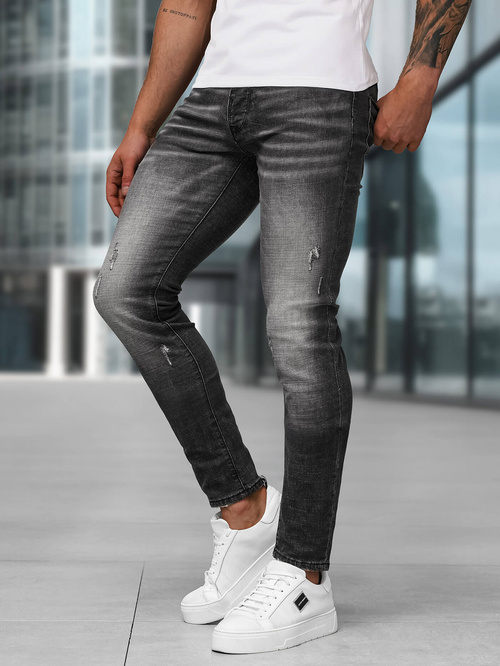 Vaqueros de hombre negras OZONEE NB/MP0070NZ