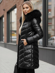 Chaqueta de mujer negro OZONEE JS/16M9100/392Z