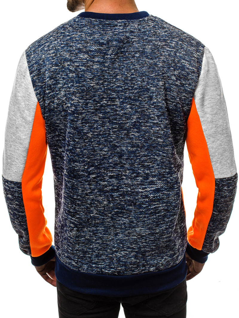 Sudadera de hombre azul marino OZONEE JS/KS1908Z