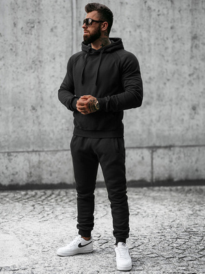 Chándal de hombre negro OZONEE JS/8C75/3