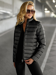 Chaqueta de mujer negra OZONEE JS/11Z8170Z