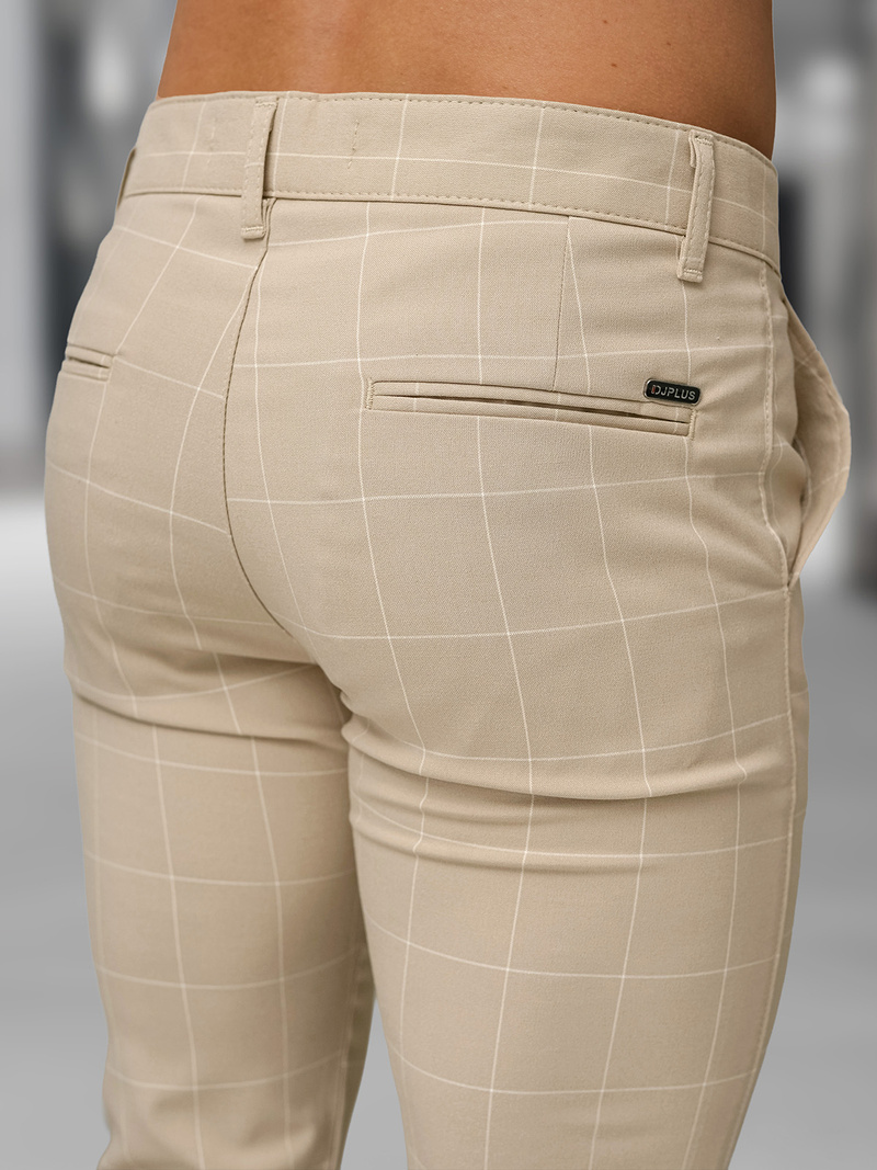 Pantalón chino de hombre beige OZONEE DJ/5505Z