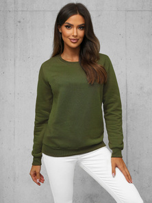 Sudadera de mujer caqui OZONEE JS/W01Z