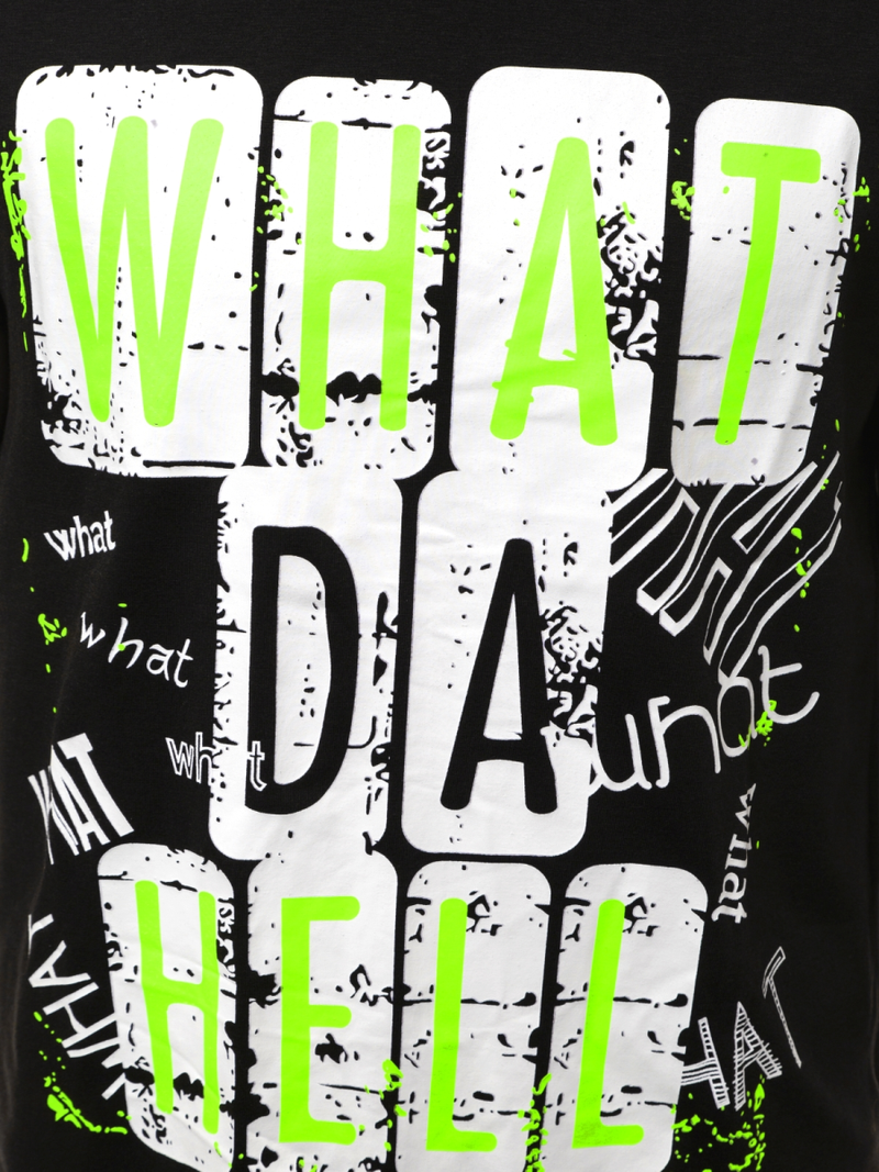 Camiseta de hombre negra OZONEE JS/KS1996Z