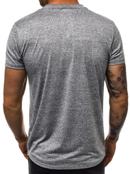 Camiseta de hombre gris oscuro OZONEE JS/S01Z