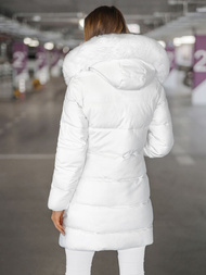 Chaqueta de mujer blanca OZONEE JS/16M9099/281Z