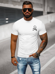 Camiseta de hombre blanco OZONEE NB/MT3066