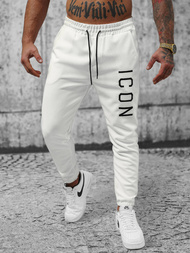 Pantalón de chándal de hombre blancos OZONEE O/D9125